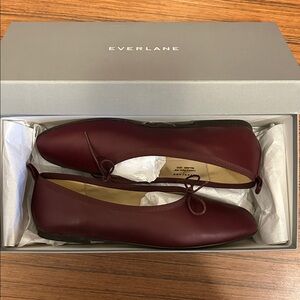 Everlane Women's Deep Red Ballet Flats